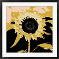 Framed Pop Art Sunflower IV