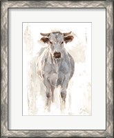 Framed Sunlit Cows I