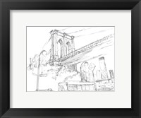 Framed Pencil Cityscape Study I