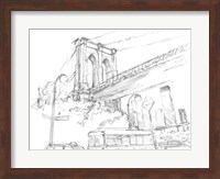 Framed Pencil Cityscape Study I