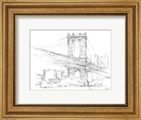 Framed Pencil Cityscape Study II