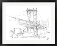 Framed Pencil Cityscape Study II