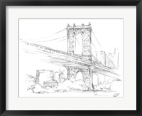 Pencil Cityscape Study II Framed Print