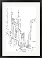 Framed Pencil Cityscape Study III