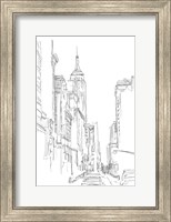 Framed Pencil Cityscape Study III