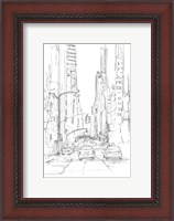 Framed Pencil Cityscape Study IV