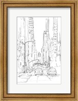 Framed Pencil Cityscape Study IV