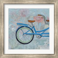 Framed 'Bicycle Collage I' border=