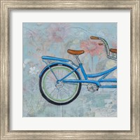 Framed 'Bicycle Collage I' border=