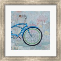 Framed 'Bicycle Collage II' border=