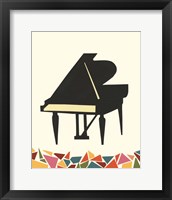 Framed 'Cut Paper Instruments II' border=