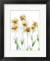Framed Amber Tulips I