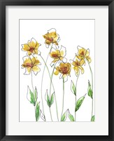 Framed Amber Tulips I