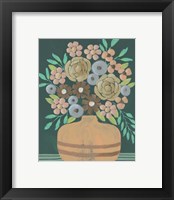Framed 'Flower Garden Bouquet III' border=