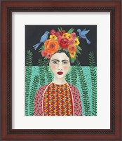 Framed 'Frida Headdress II' border=