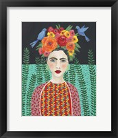 Framed 'Frida Headdress II' border=