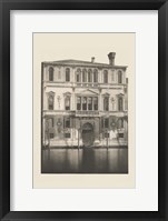 Vintage Views of Venice I Framed Print