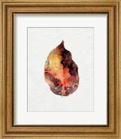 Framed Watercolor Autumn Leaf I