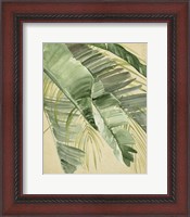 Framed Banana Palms I