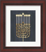 Framed Golden Hanukkah I