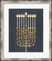 Framed Golden Hanukkah I