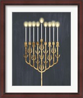 Framed Golden Hanukkah II