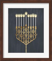 Framed Golden Hanukkah II