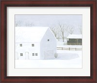 Framed Whiteout Farm I