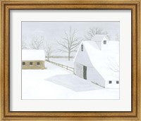 Framed Whiteout Farm II