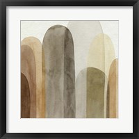 Desert Watercolor Arches I Framed Print