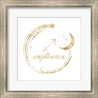 Framed Gilded Astrology IX