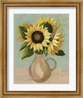 Framed 'Sunflower Afternoon I' border=