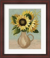 Framed 'Sunflower Afternoon I' border=