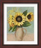 Framed 'Sunflower Afternoon II' border=