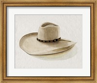 Framed Cowboy Hat I