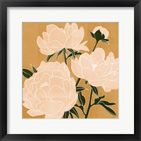 Framed 'Modern Peonies II' border=