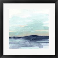 Framed 'Ocean Morning Mist II' border=