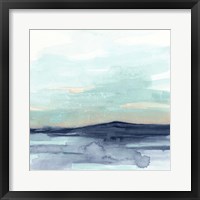 Framed 'Ocean Morning Mist II' border=