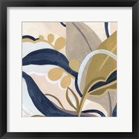 Framed 'Puzzle Lily II' border=