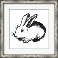 Framed 'Winter Rabbit II' border=