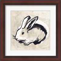 Framed 'Antique Rabbit II' border=