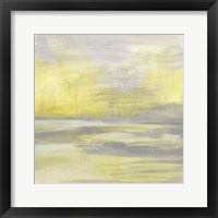 Framed 'Citron Shore I' border=