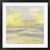 Framed 'Citron Shore I' border=