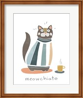 Framed 'Coffee Cats I' border=