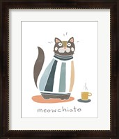 Framed 'Coffee Cats I' border=