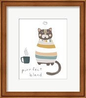 Framed 'Coffee Cats IV' border=
