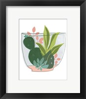 Framed 'Terrarium Cameo V' border=