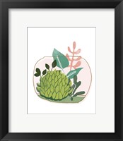 Framed 'Terrarium Cameo VI' border=