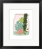 Framed 'Terrarium Cameo VIII' border=