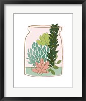 Framed 'Terrarium Cameo VIII' border=